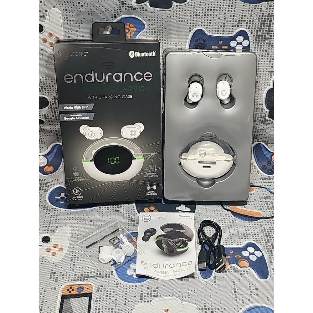 Biconic Endurance Wireless Earbuds with Charging Case White *OPEN NEW CONDITION